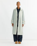 Semi Sheer Trench Coat in Light Green