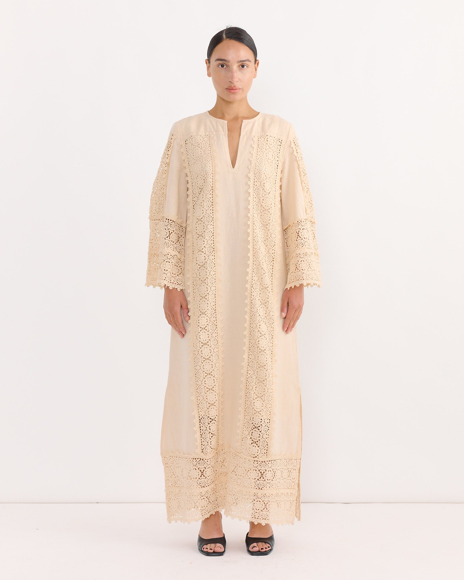 Delane Dress in Soft White