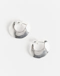 Saucer Hoops in Sterling Silver