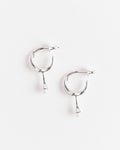 Twist Perla Hoop in Sterling Silver