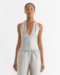 Zola Top in Silver
