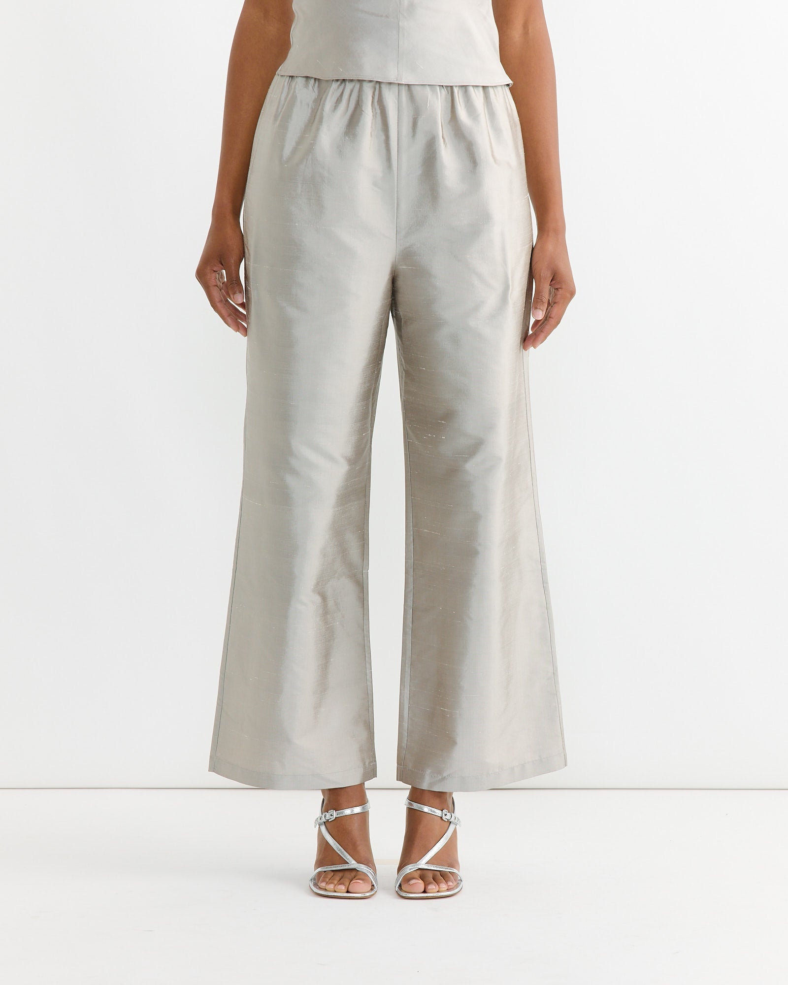 Lara Trouser in Silver