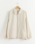 Zip Up Blouson in Ecru