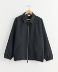 Zip Up Blouson in Ink Black