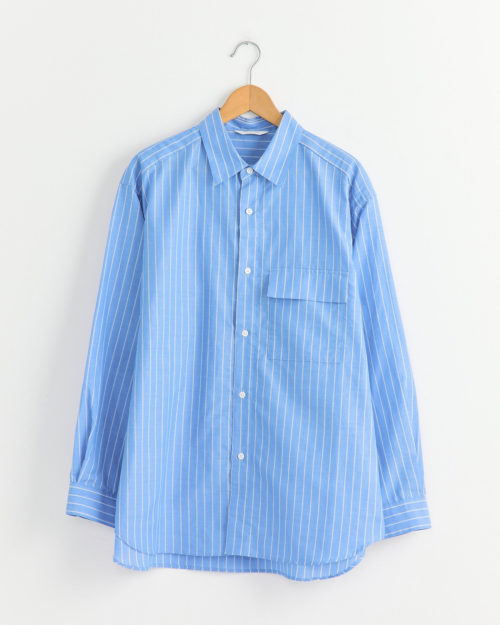 Oversized Shirt in Blue Stripe