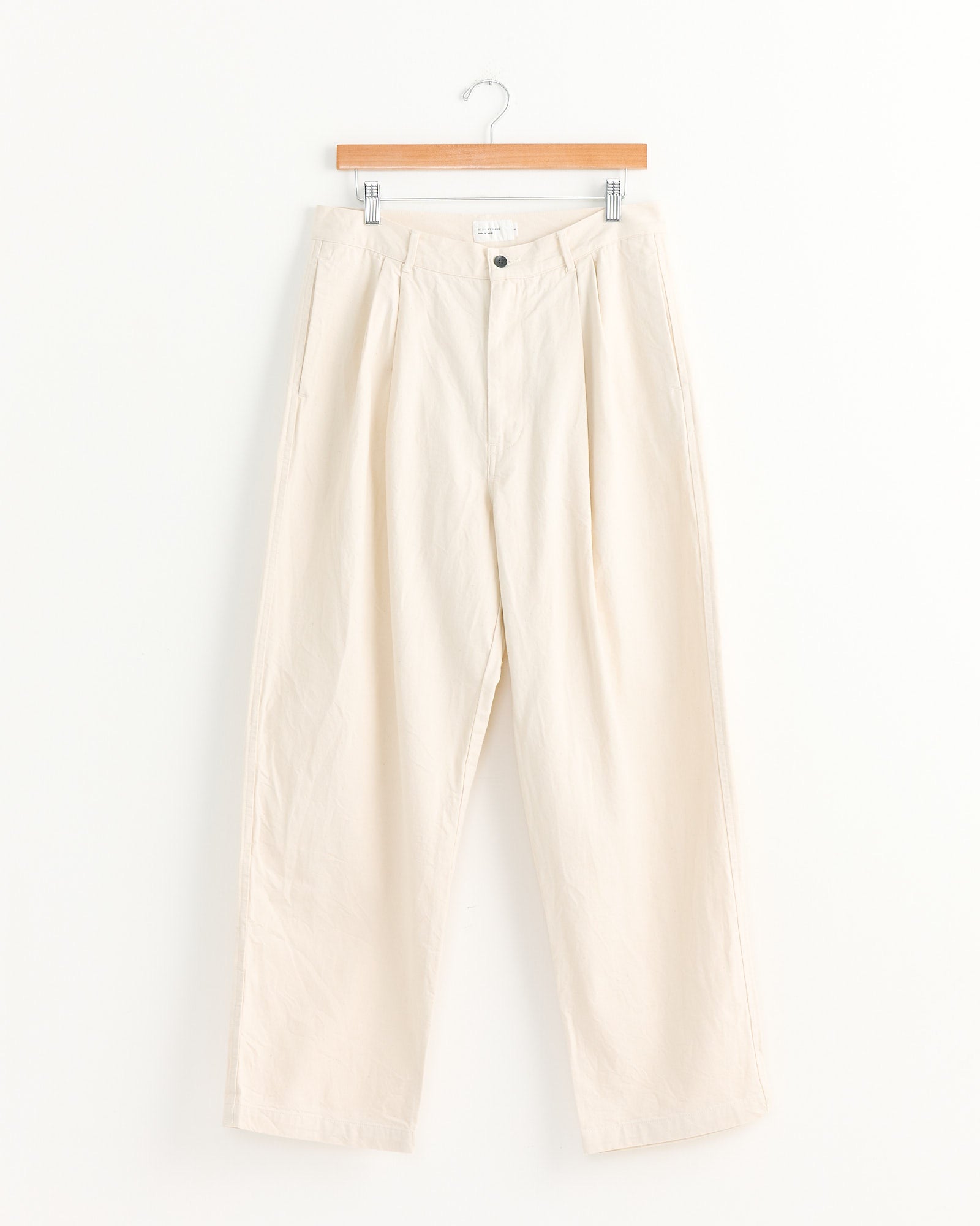10oz Denim 2 Tuck Pant in Ecru