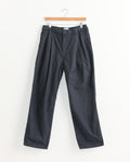 Garment Dye 2 Tuck Pant in Ink Black