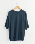 Half Sleeve Knit Shirt in Dusty Blue