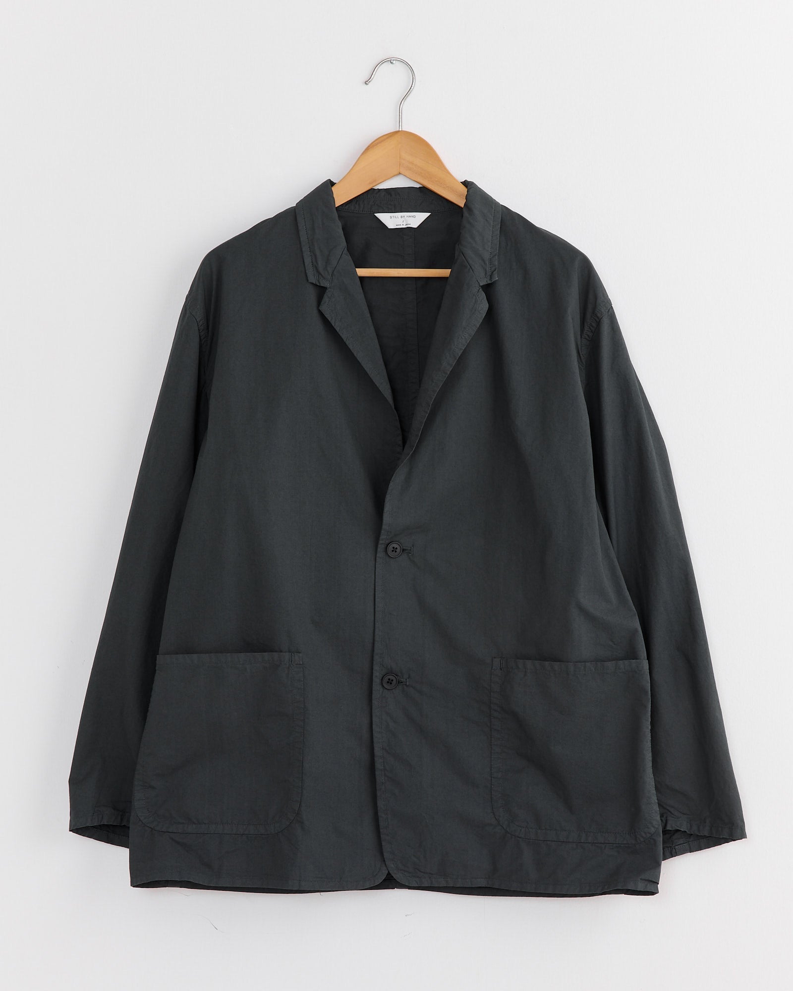 Garment Dye 2B Jacket in Green Charcoal
