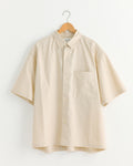 Silk Mixed Shirt in Light Beige