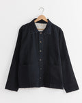 Kantha Cropped Jacket in Black/Ecru