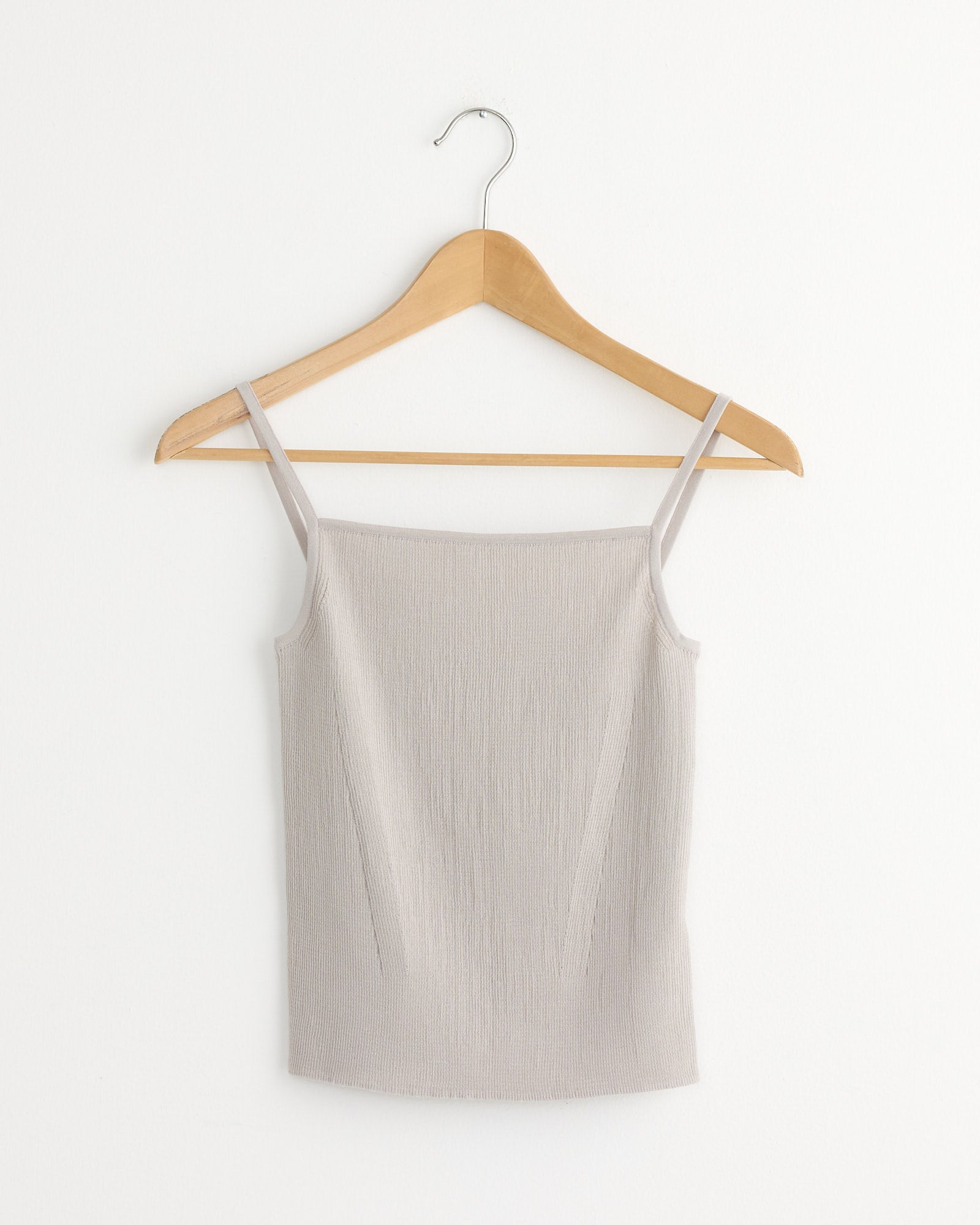 Knit Sleeveless Top in Grey