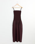 Silky Knit Maxi Dress in Burgundy