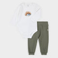 Croissant Print 2pc LunaKnit Bodysuit Set