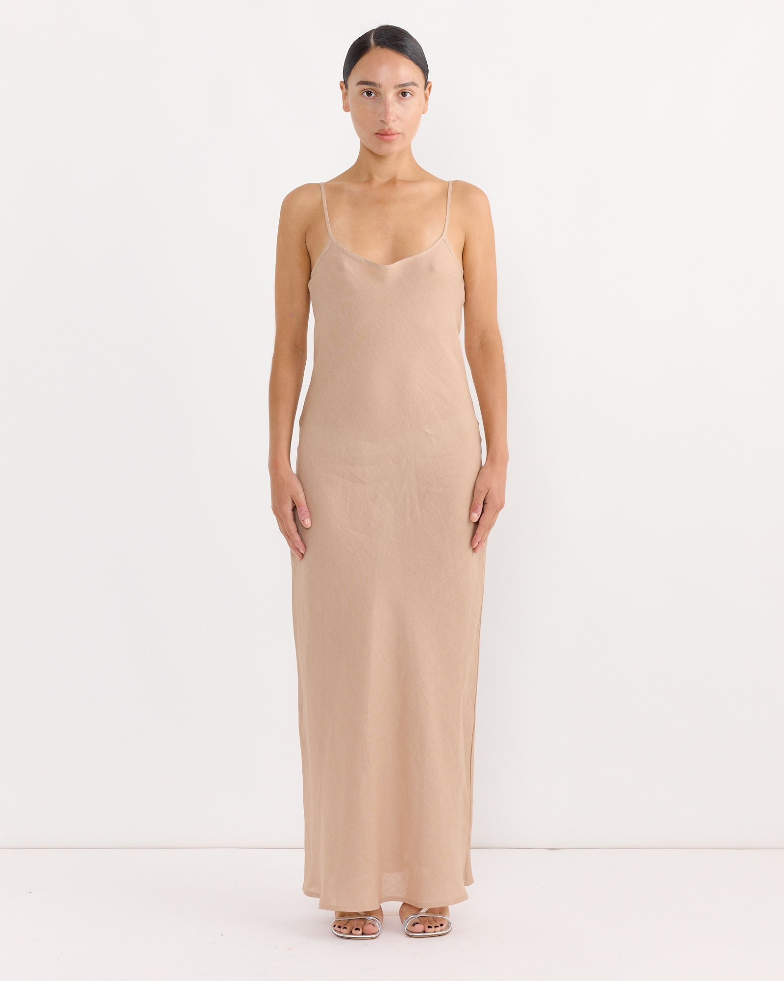 Dydine Dress in Still Brown