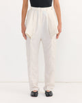 Lazzat Sculptural Trouser in Linnen Beige