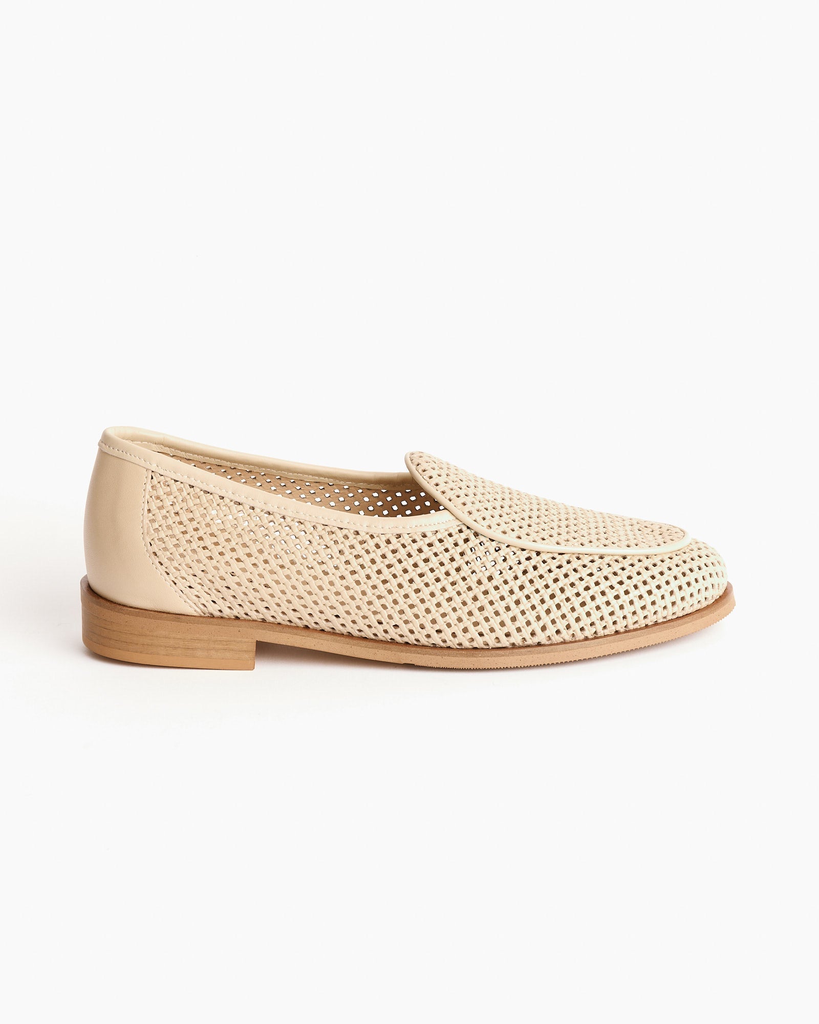 Jacques New Loafer in Fishnet Ecru