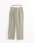 Wide Belt Loop Trouser in Pebble