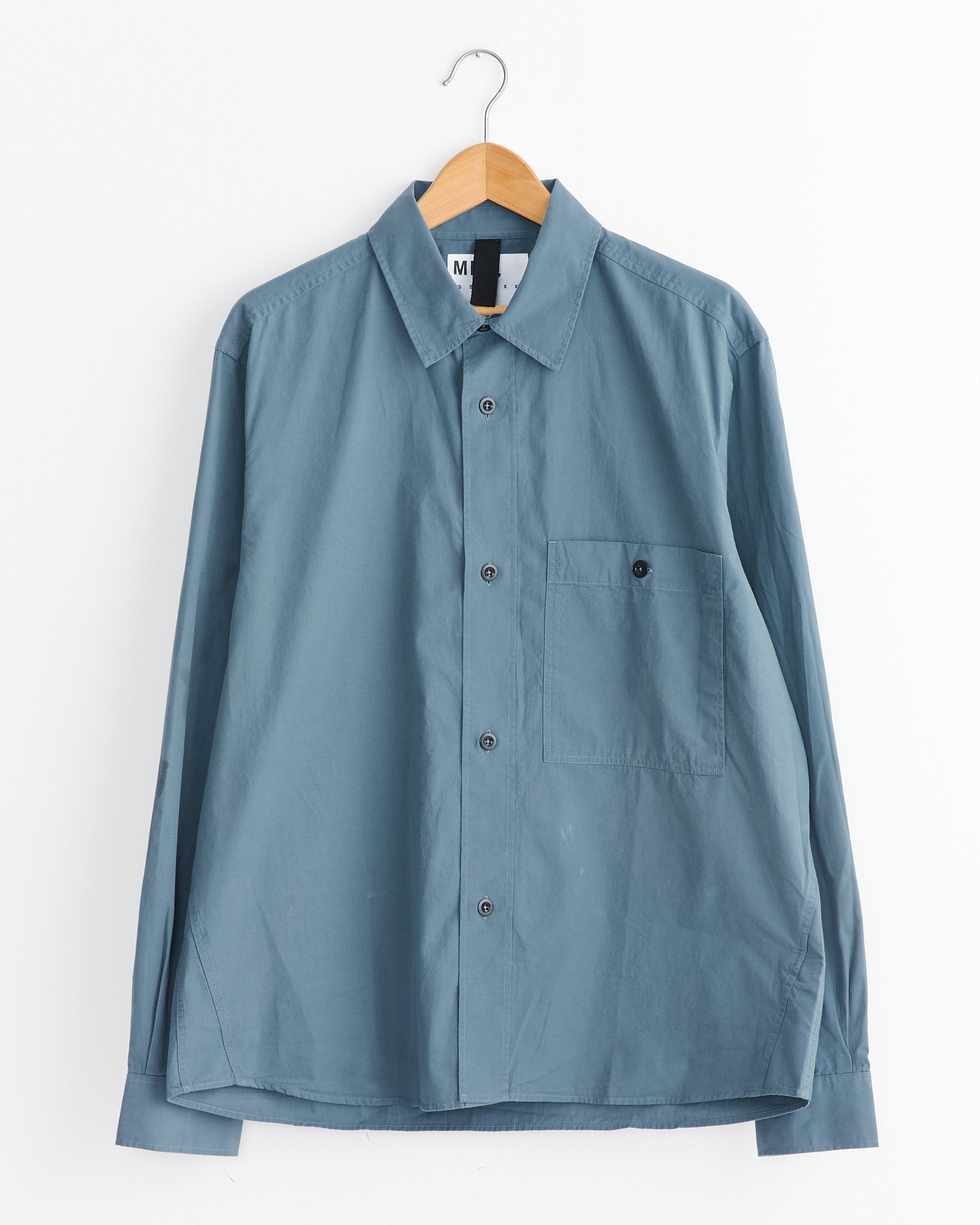 Overall Shirt in Mineral Blue