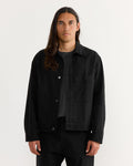 Lang Jacket in Cotton Twill Black