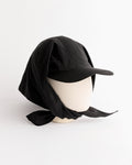 Brimmed Swim Scarf in Black
