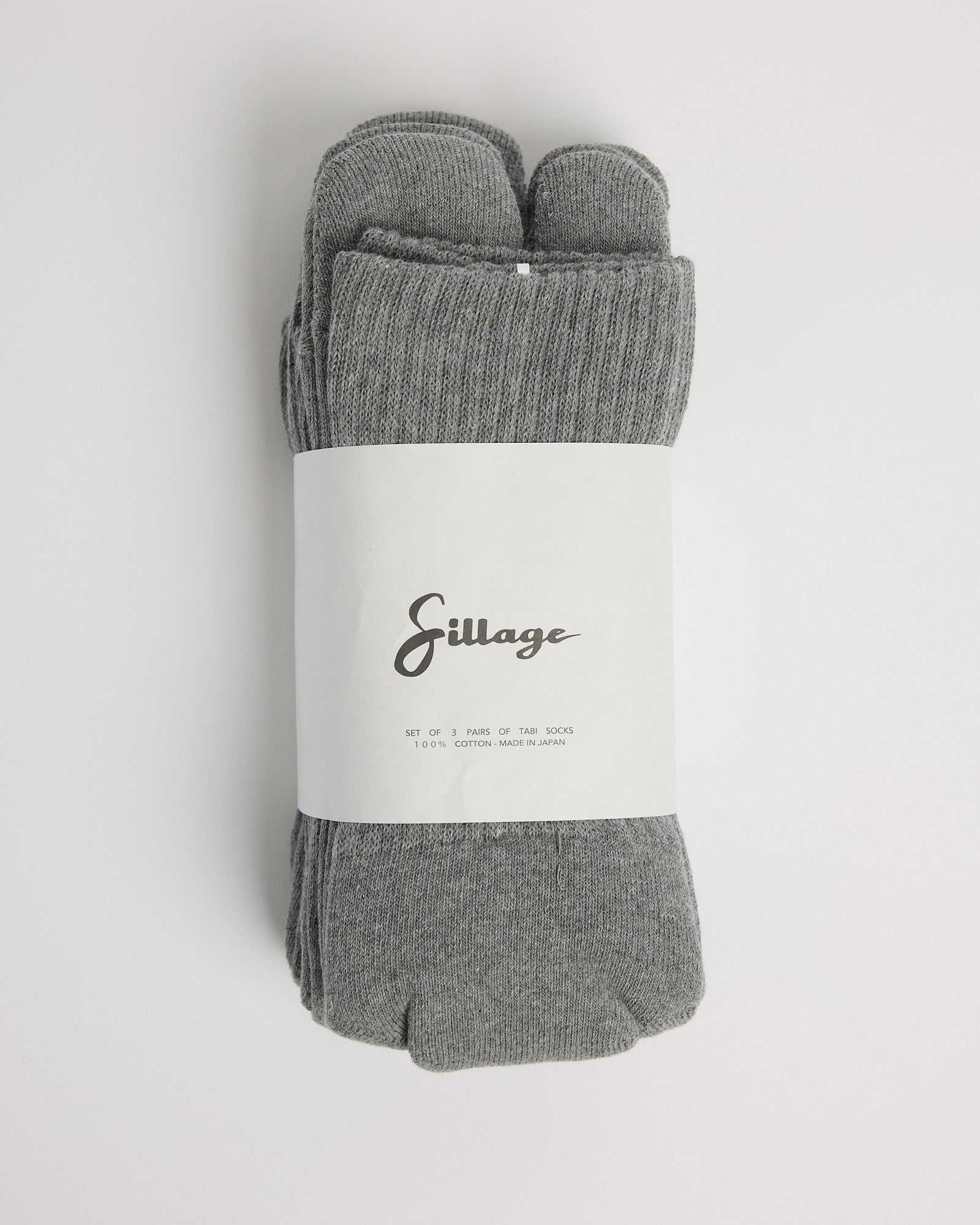Tabi Socks Set of 3 in Grey
