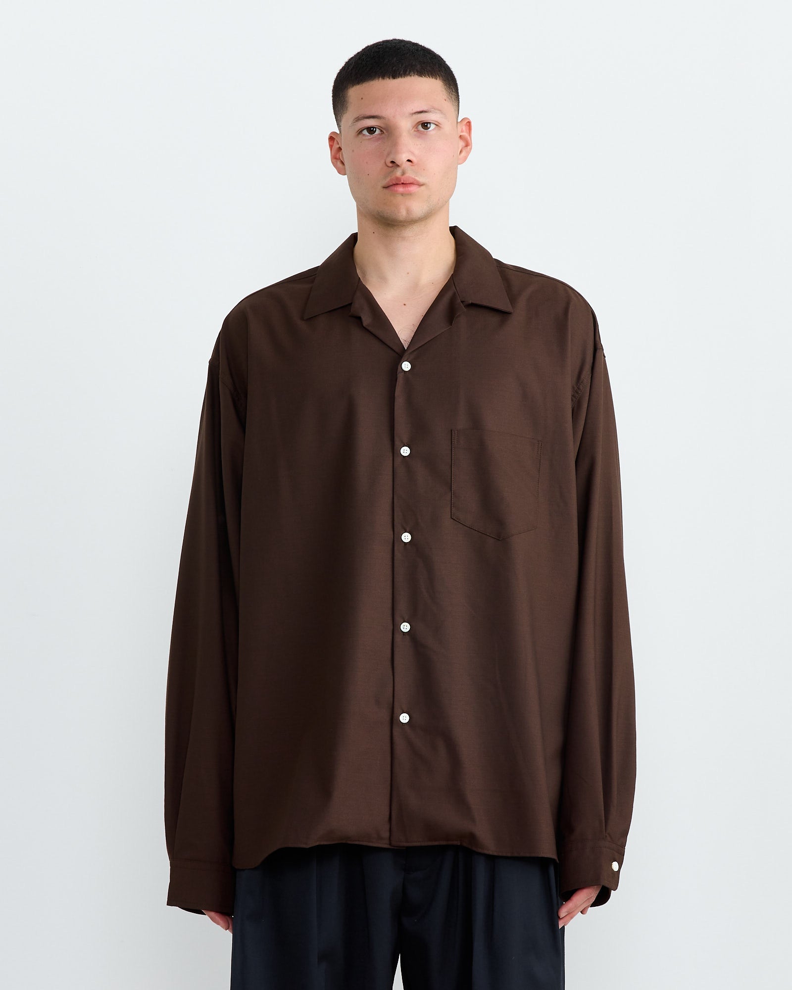 Re-Engineered Overshirt in Brown