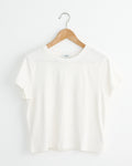 Adine Shrunken Tee in White Ash