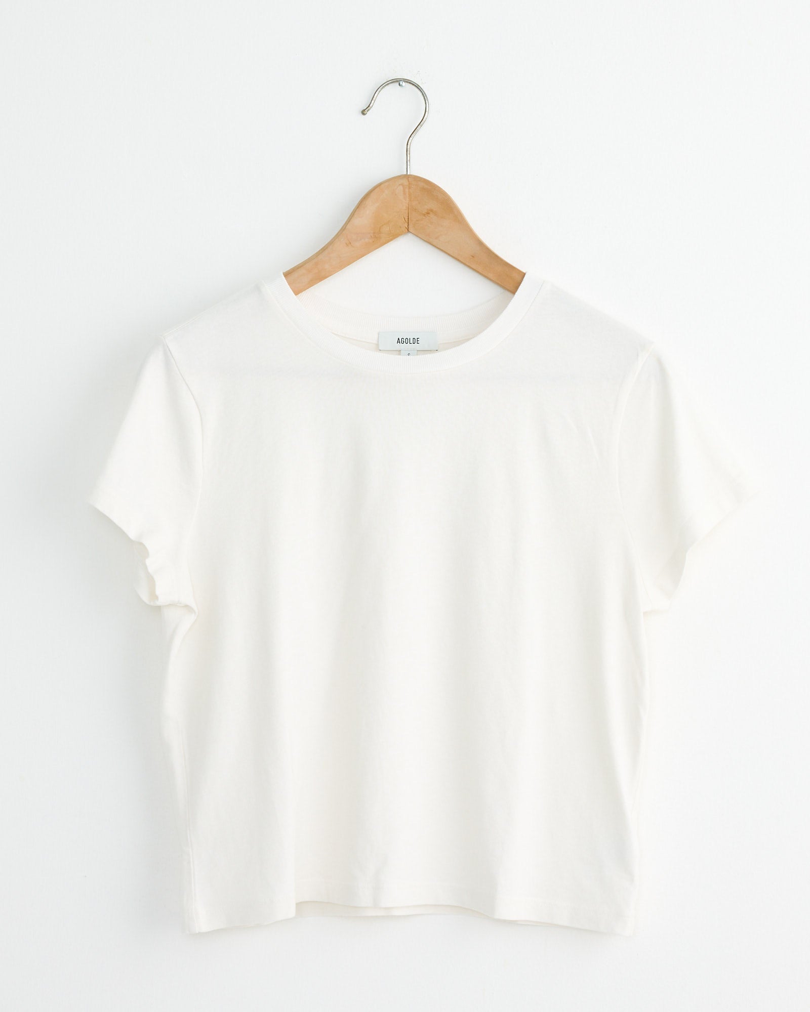 Adine Shrunken Tee in White Ash