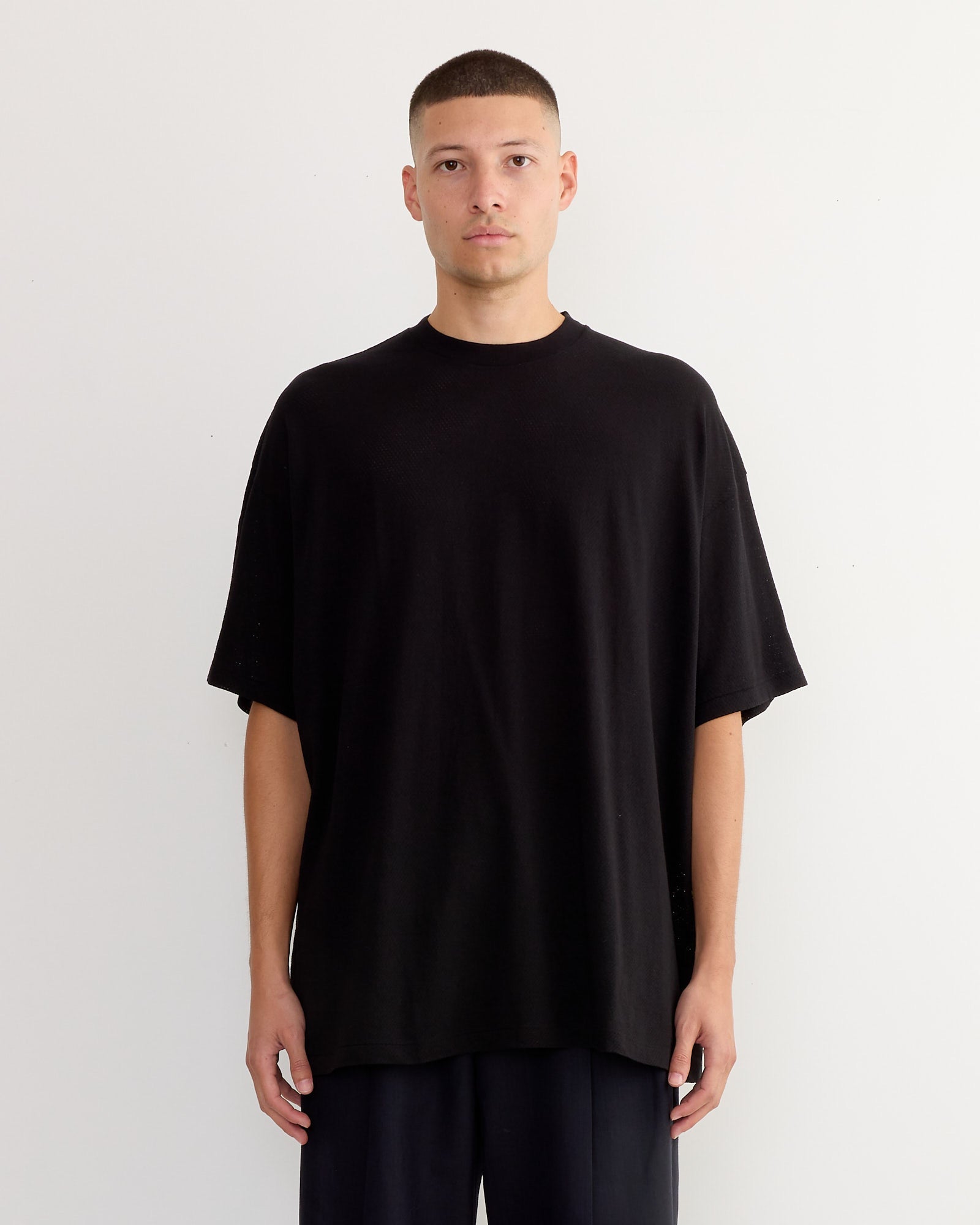 Mesh T-Shirt in Black