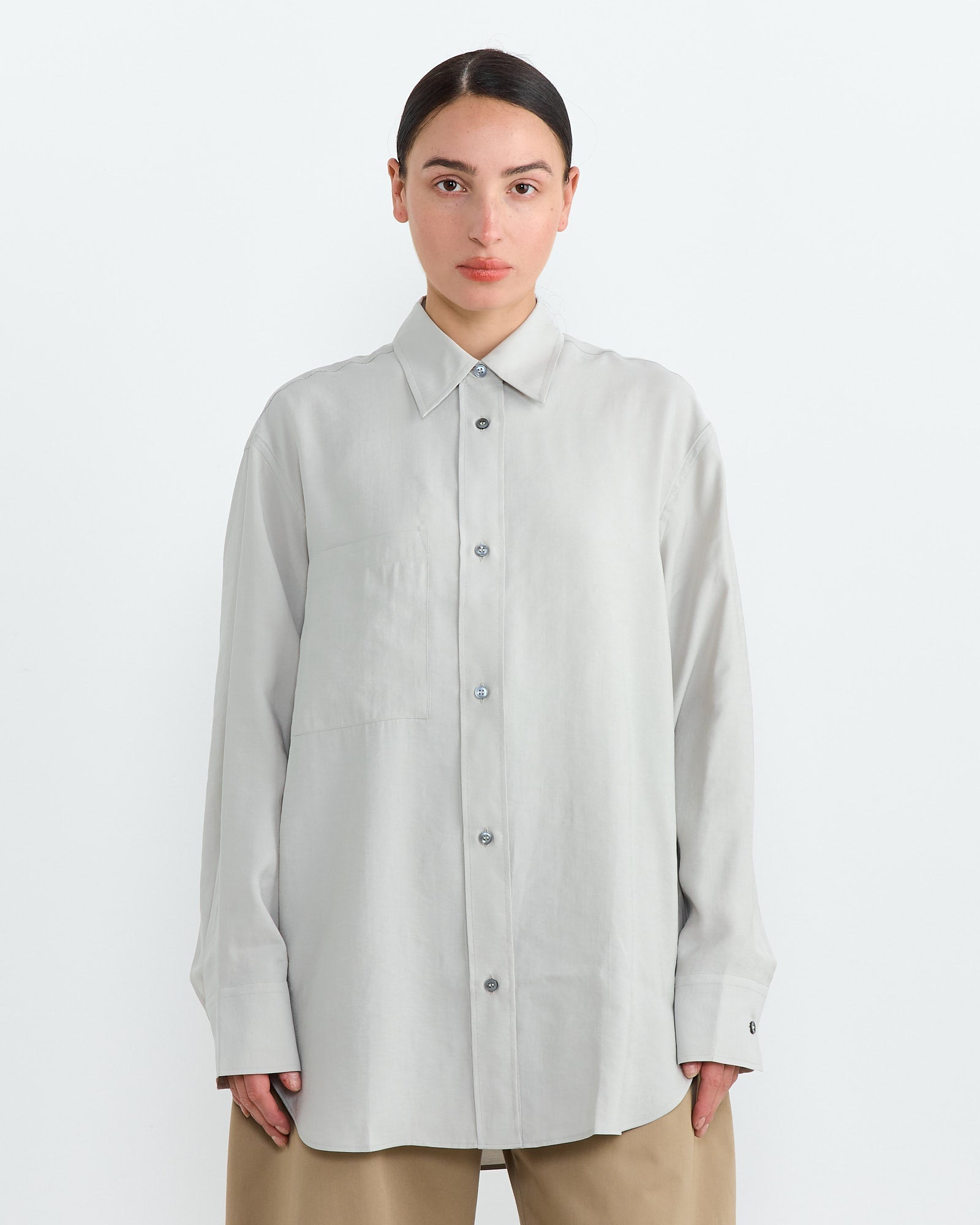 Leto Shirt in Gull Grey