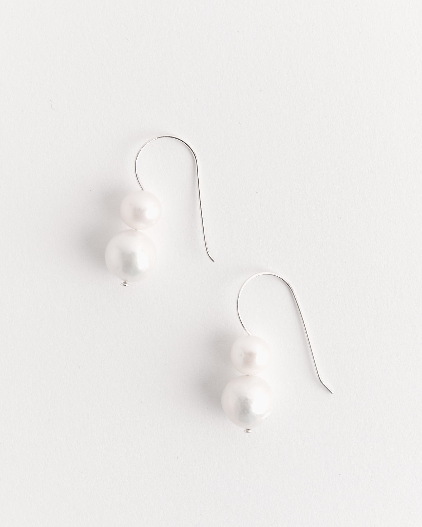 Double Pearl Earrings