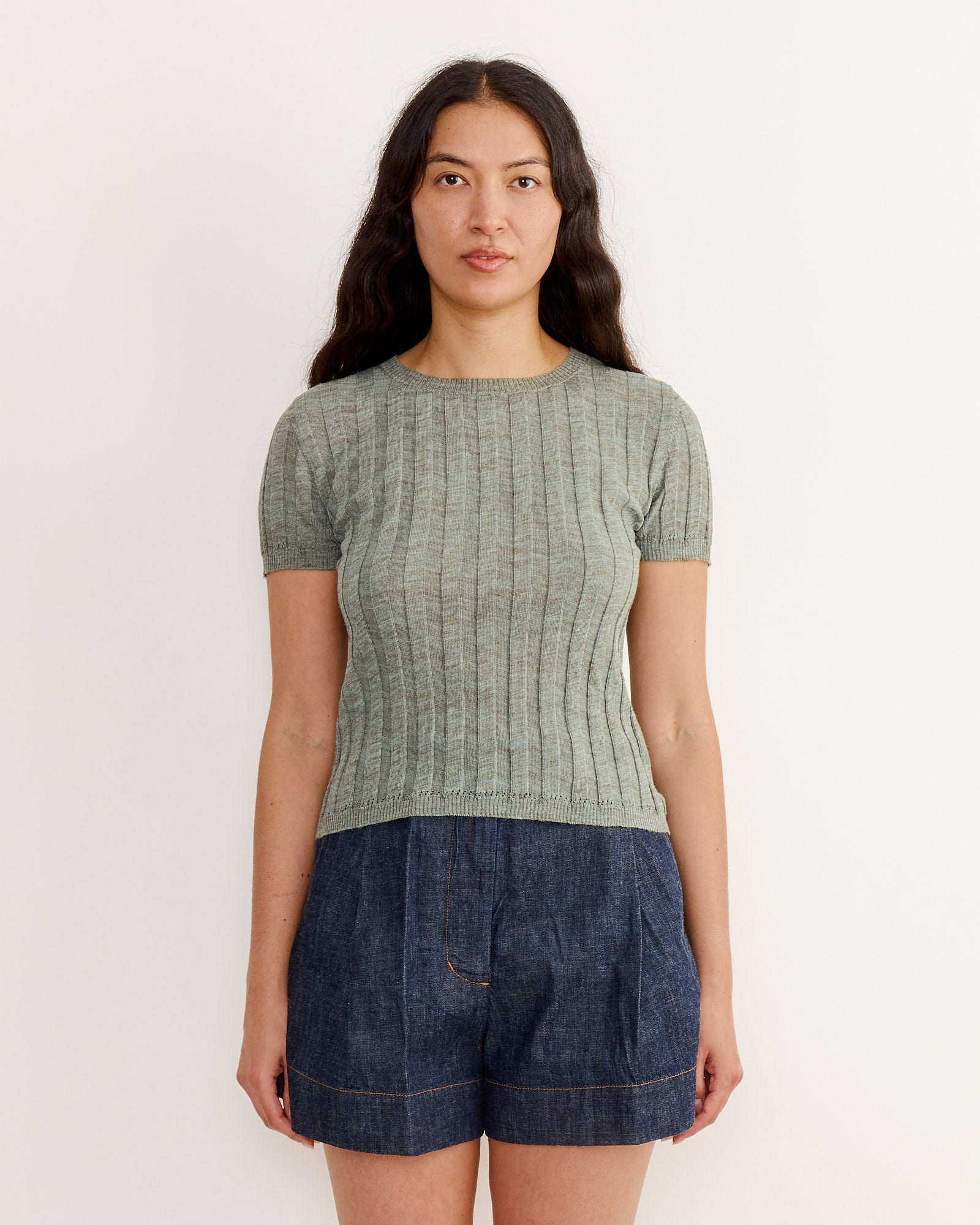 Keere Top in Chambray