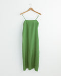 Crinkle Slip Dress in Chartreuse