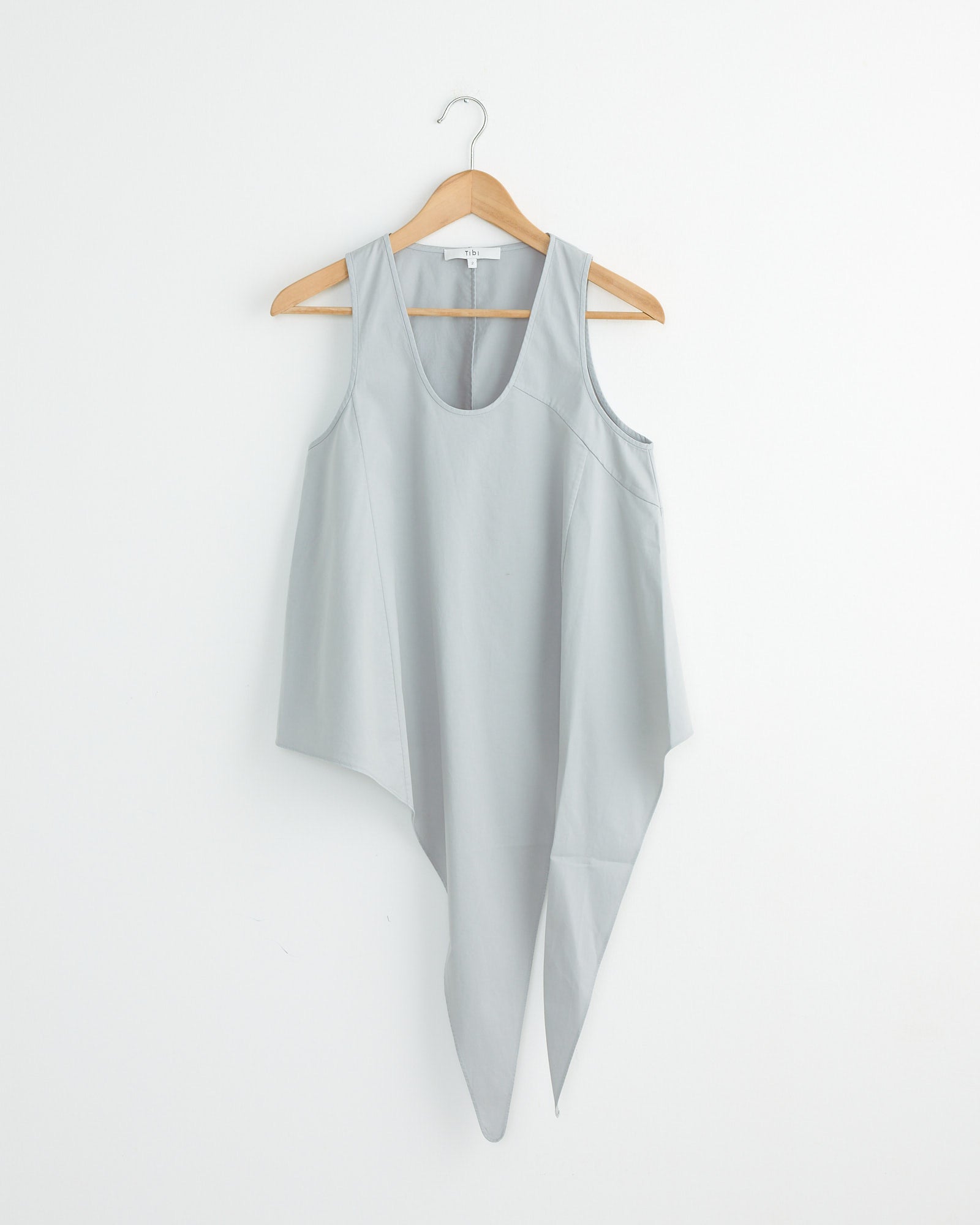 Tie Front Top in Grey