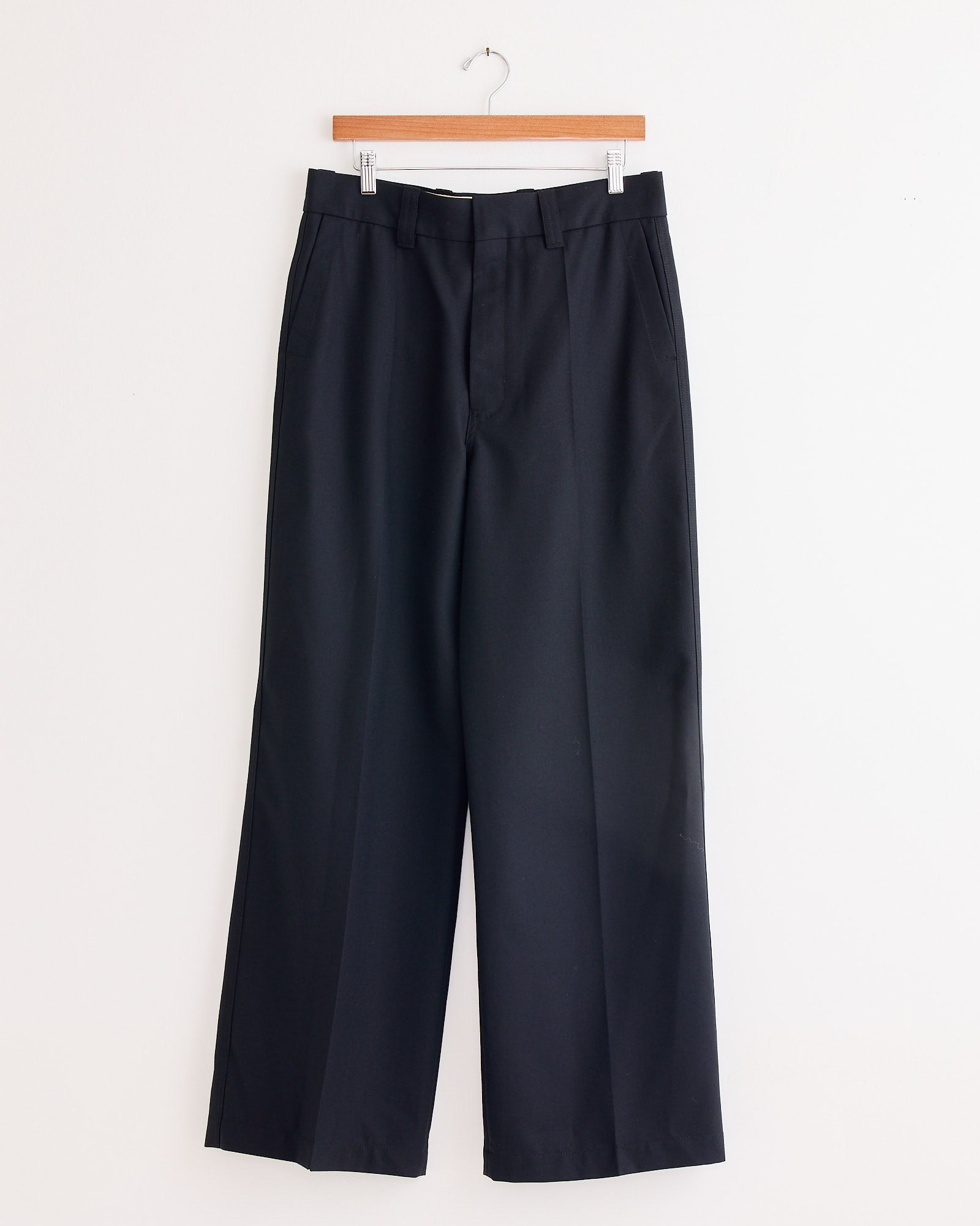 Straight Tailored Pant in Marine Melange