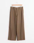 Straight Tailored Pant in Taupe Melange