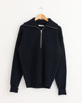 Half Zip Sweater in Black