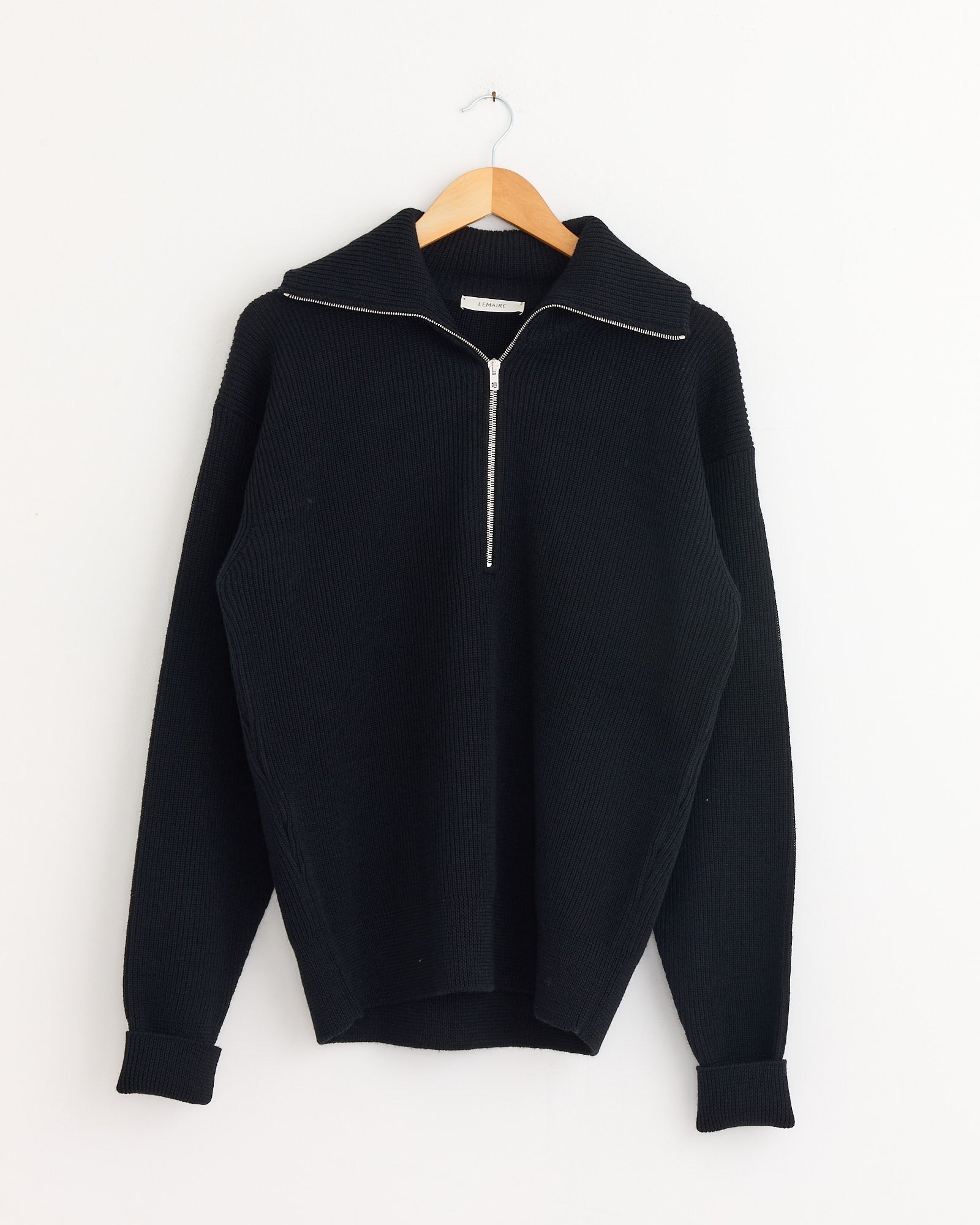 Half Zip Sweater in Black