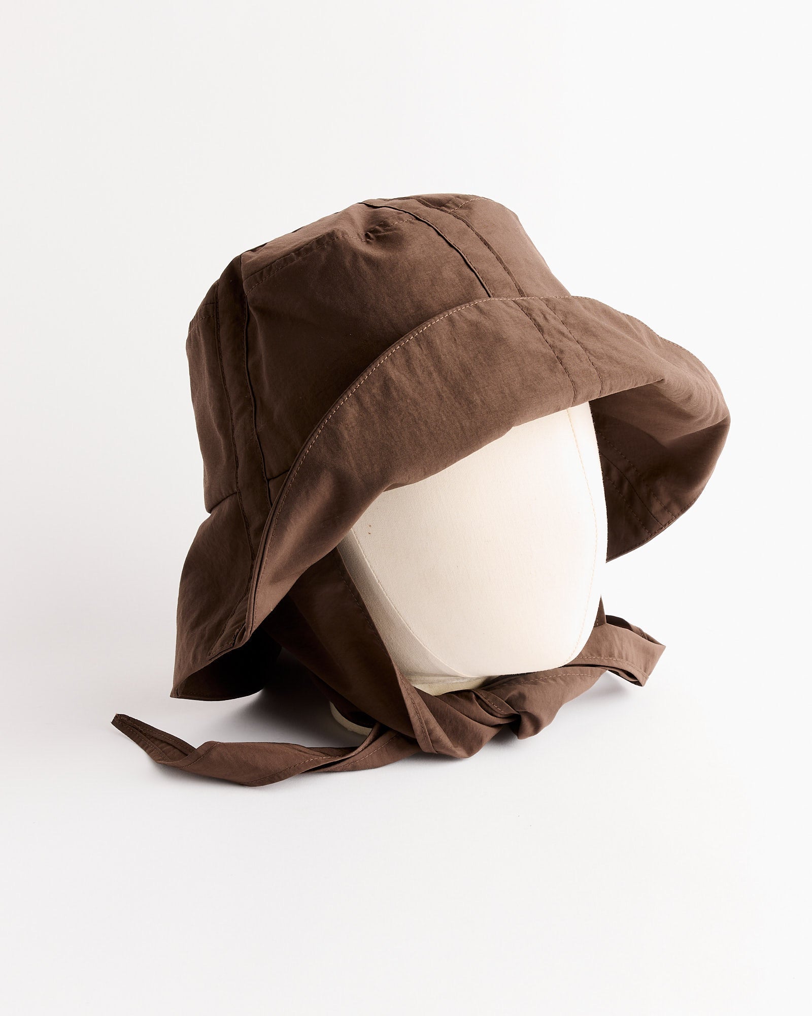 Swim Bucket Hat in Brown