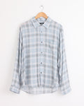 Matthew Plaid Shirt in Light Blue