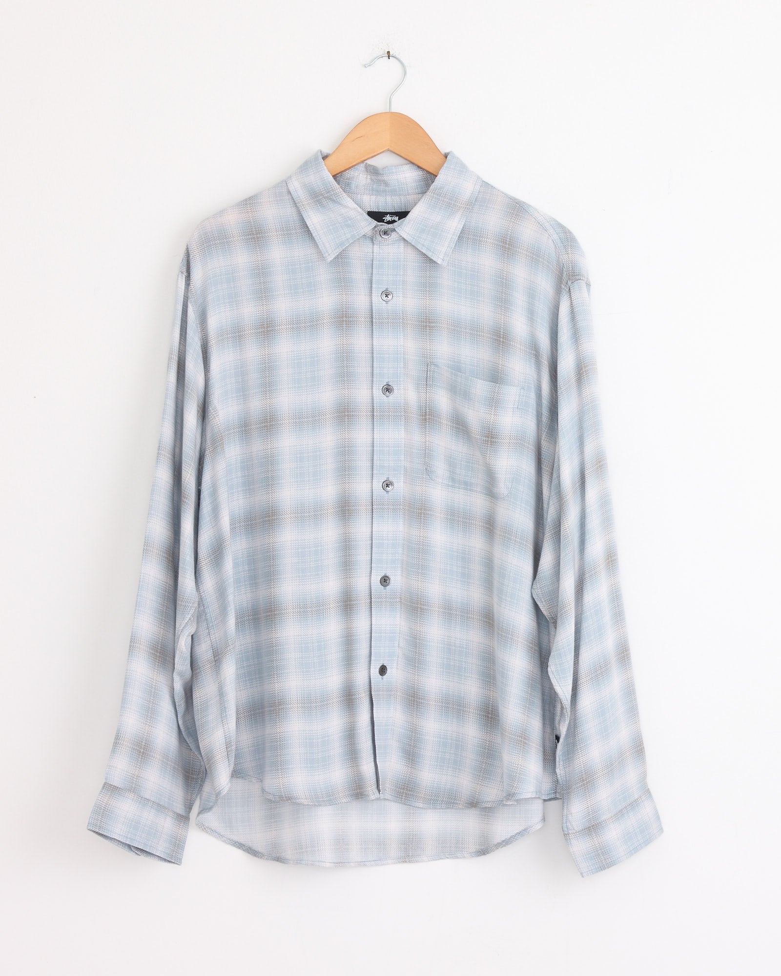 Matthew Plaid Shirt in Light Blue
