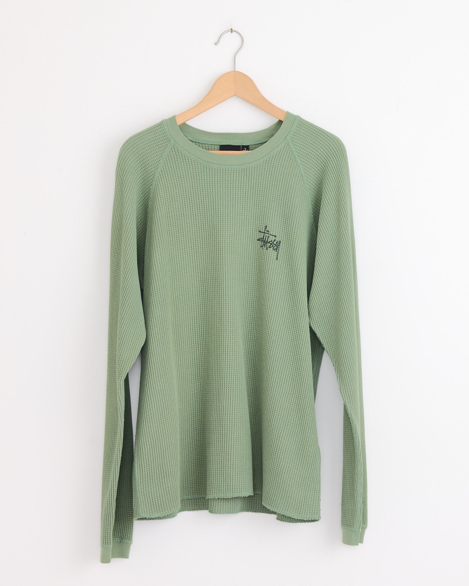 Raglan Thermal Basic Stock in Sage