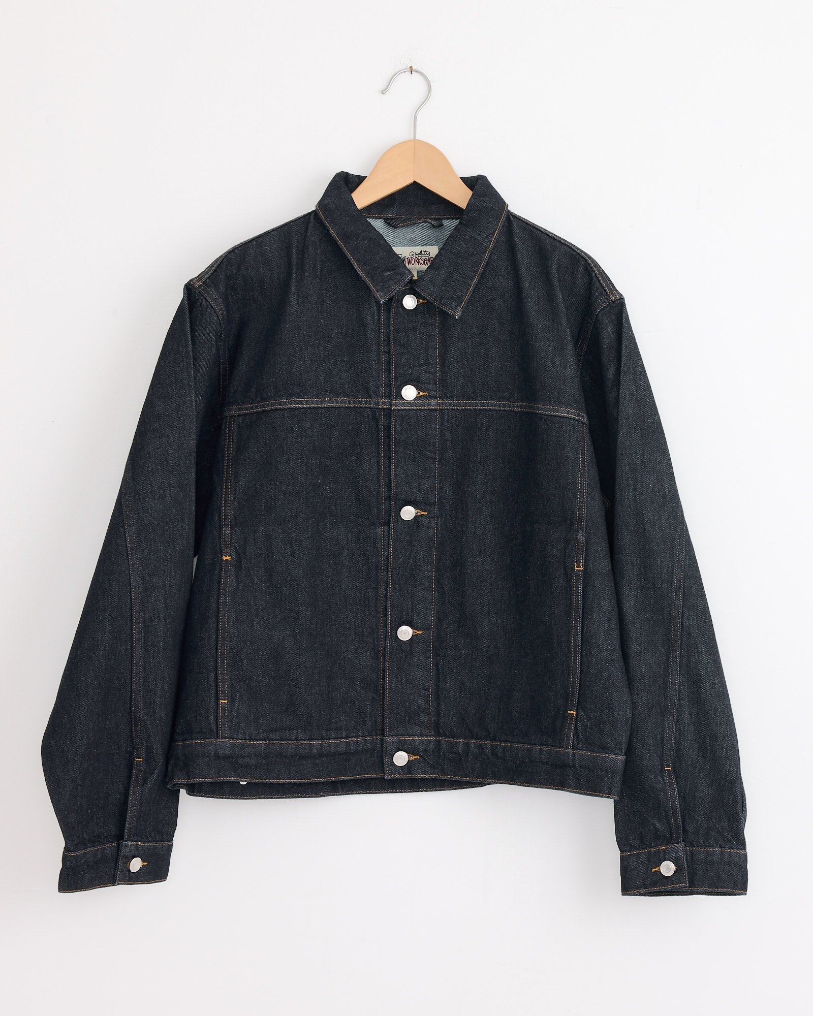 Trucker Denim Jacket in Rinsed Indigo