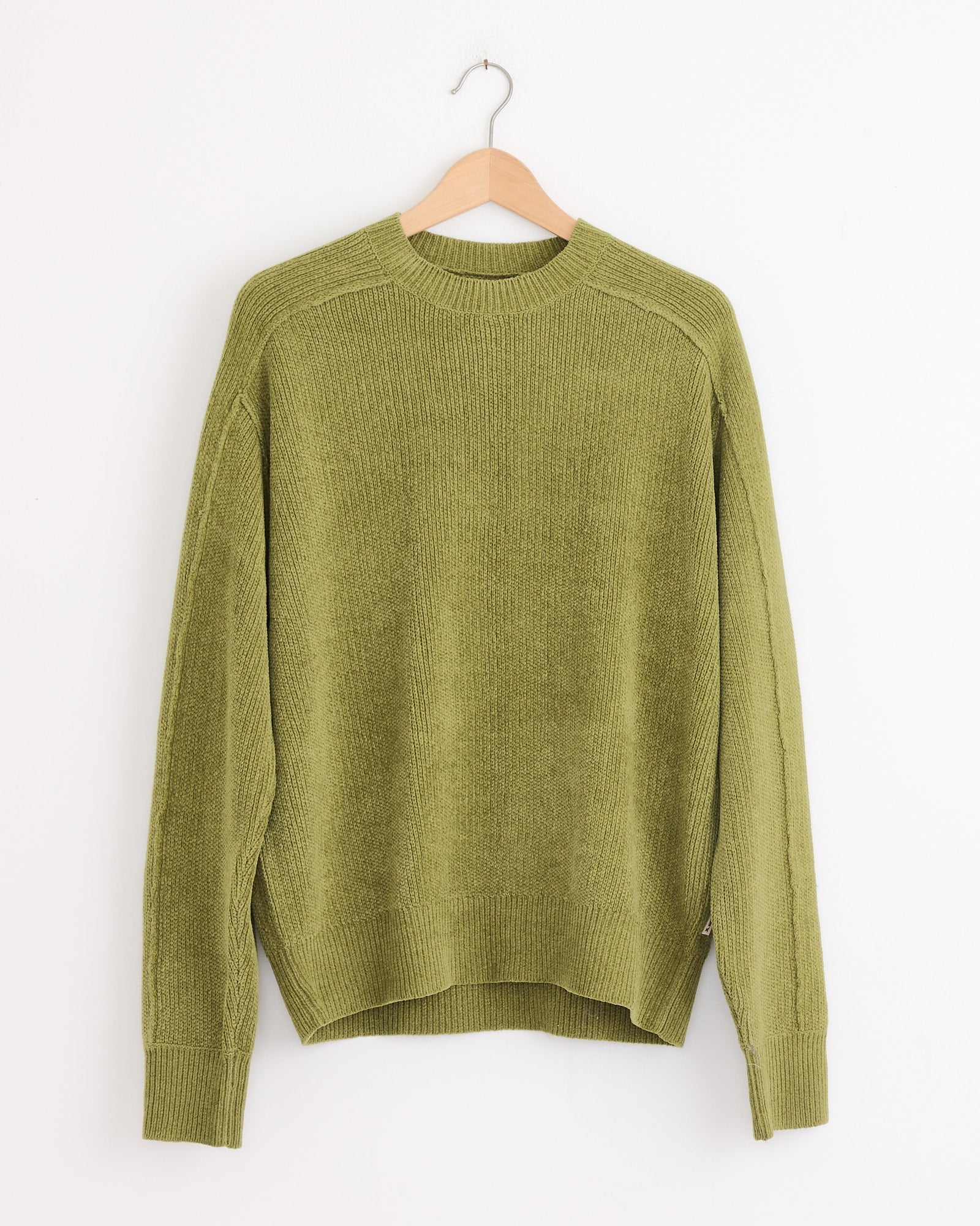 Exposed Seam Sweater in Green