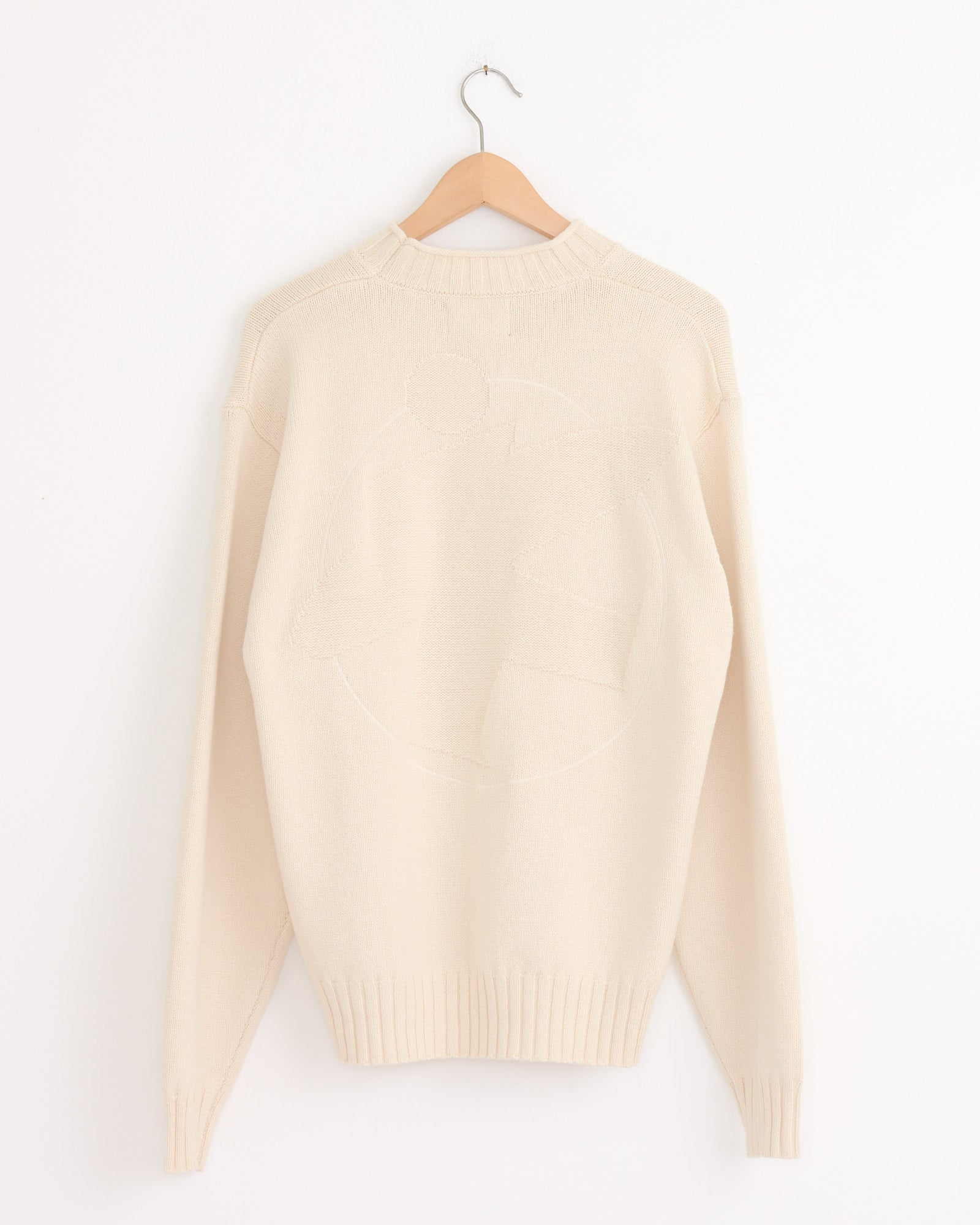 Tonal Mock Neck Sweater in Natural
