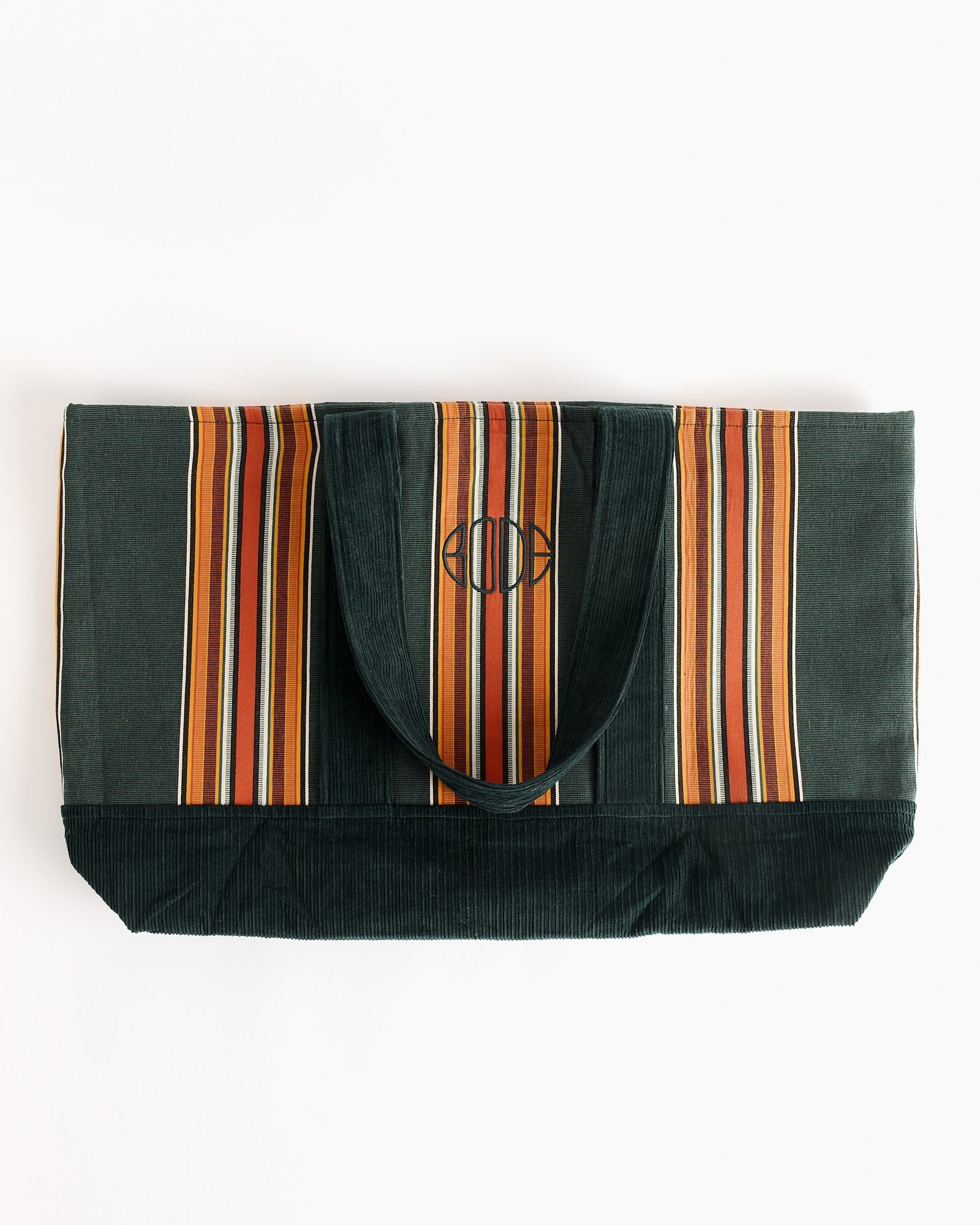 Parakeet Stripe Tote in Green Multi