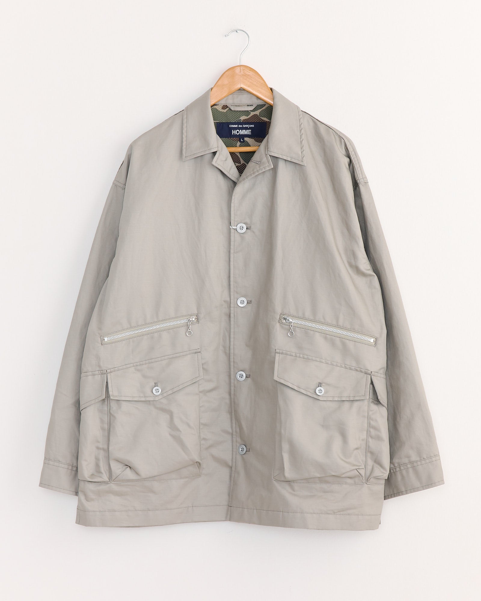 J029 Jacket in Grey Beige