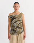 Twisted Straps Top in Moss