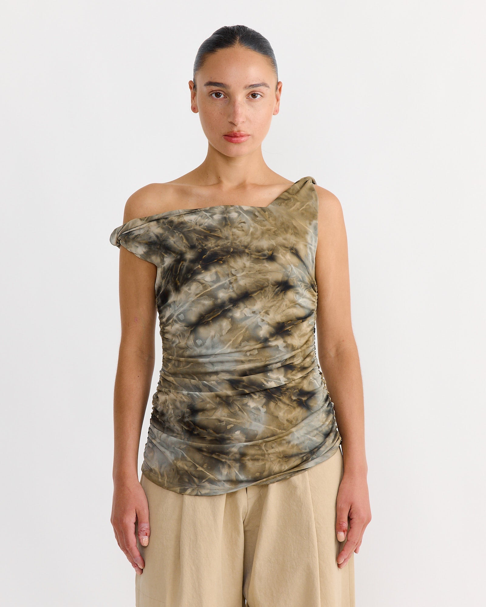 Twisted Straps Top in Moss
